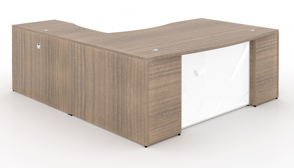 Potenza Bowfront L-Shaped Desk 72