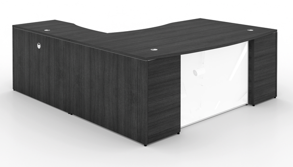 Potenza Bowfront L-Shaped Desk 72