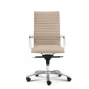 ZETTI High Back Executive Leather Chair, Sand