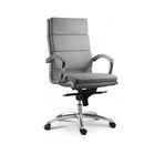 LIVELLO High Back Executive Leather Chair, Grey