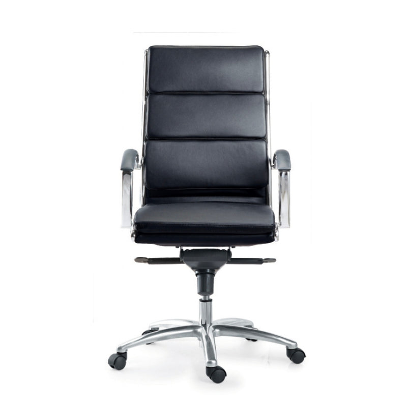 LIVELLO High Back Executive Leather Chair, Black