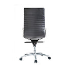 ZETTI High Back Executive Leather Chair, Black