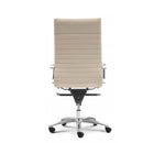 ZETTI High Back Executive Leather Chair, Sand