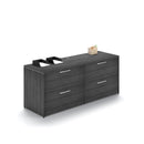 Potenza Filing Credenza 72"W x 24"D with 4 Drawer Filing Cabinets and Laminate Top