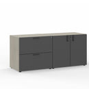Leah Credenza 72"W x 22"D Combo 2-Drawer Lateral File & 2-Doors Storage Cabinet