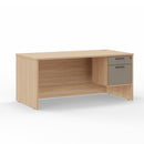 Leah Straight Desk 63"W x 31"D with Hanging Box/File Pedestal
