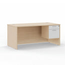 Leah Straight Desk 63"W x 31"D with Hanging Box/File Pedestal