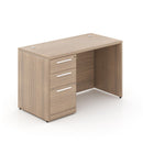 Potenza Small Straight Desk 48"W x 24"D with Box/Box/File Drawers