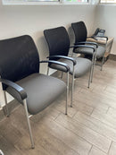 WESTON Mesh Stackable Visitor Chair with Arms