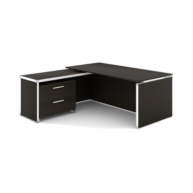 Potenza Executive L-Shaped Desk 72"W x 75"D with Laminate Top