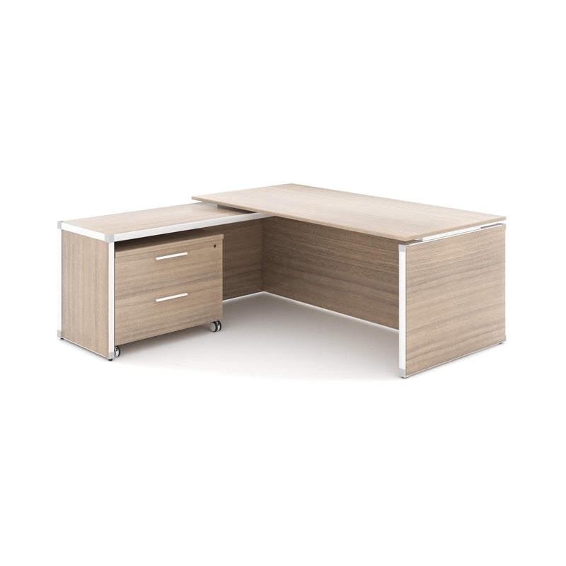 Potenza Executive L-Shaped Desk 72"W x 75"D with Laminate Top