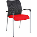 WESTON Mesh Stackable Visitor Chair with Arms