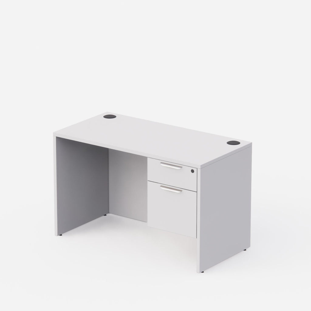 Sheridan Agent Desk 48W x 24D with Locking Hanging Box/File Pedestal