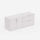 Sheridan Credenza 72"W x 22"D Combo 2-Drawer Lateral File & 2-Doors Storage Cabinet - White