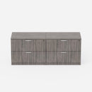 Sheridan Credenza 72"W x 22"D With 4-Drawer Lateral File - Stone Gray