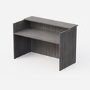 Sheridan Mid-Size Reception Desk 60"W x 30"D with Laminate Transactional Top - Stone Gray