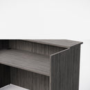 Sheridan Mid-Size Reception Desk 60"W x 30"D with Laminate Transactional Top - Stone Gray