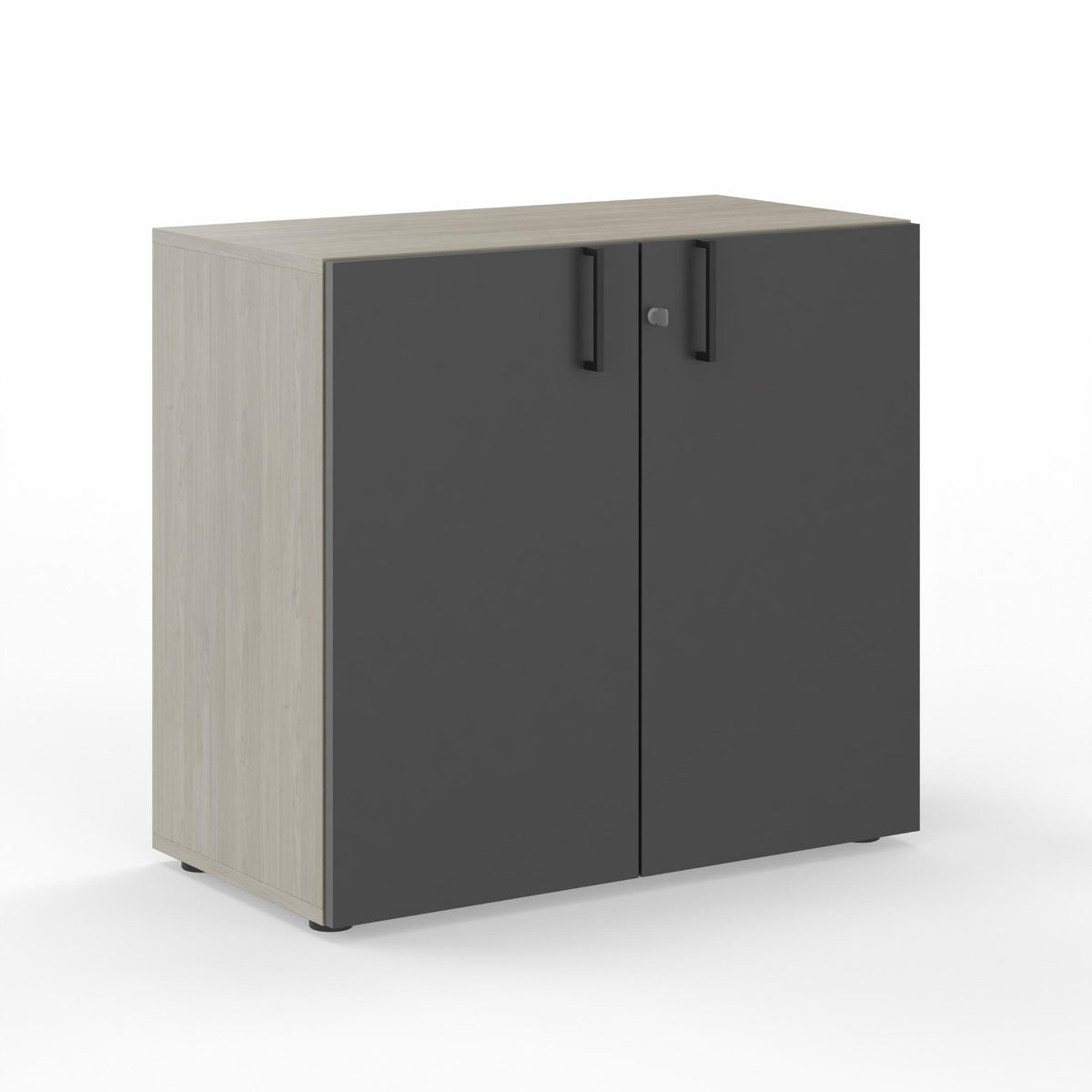 LION 収納キャビネット 2ドア グレー StorageCabinetOysterGrey_Charc