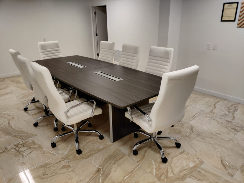 Potenza Boat Shaped Conference Table Available from 8ft to 20ft